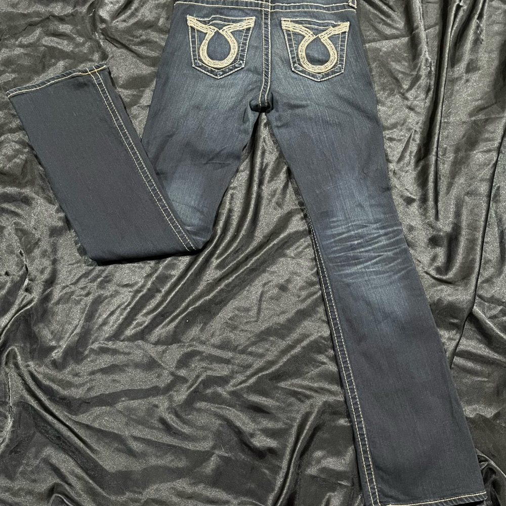 Big Star Indigo Bootcut Jeans with Embroidery